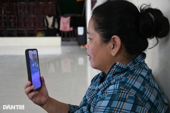 “Em đến nơi trú bão an toàn rồi anh nhé!”