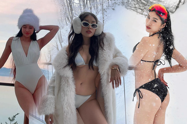 Thảo Nhi Lê và loạt mỹ nhân Việt diện bikini giữa trời tuyết gây tranh cãi