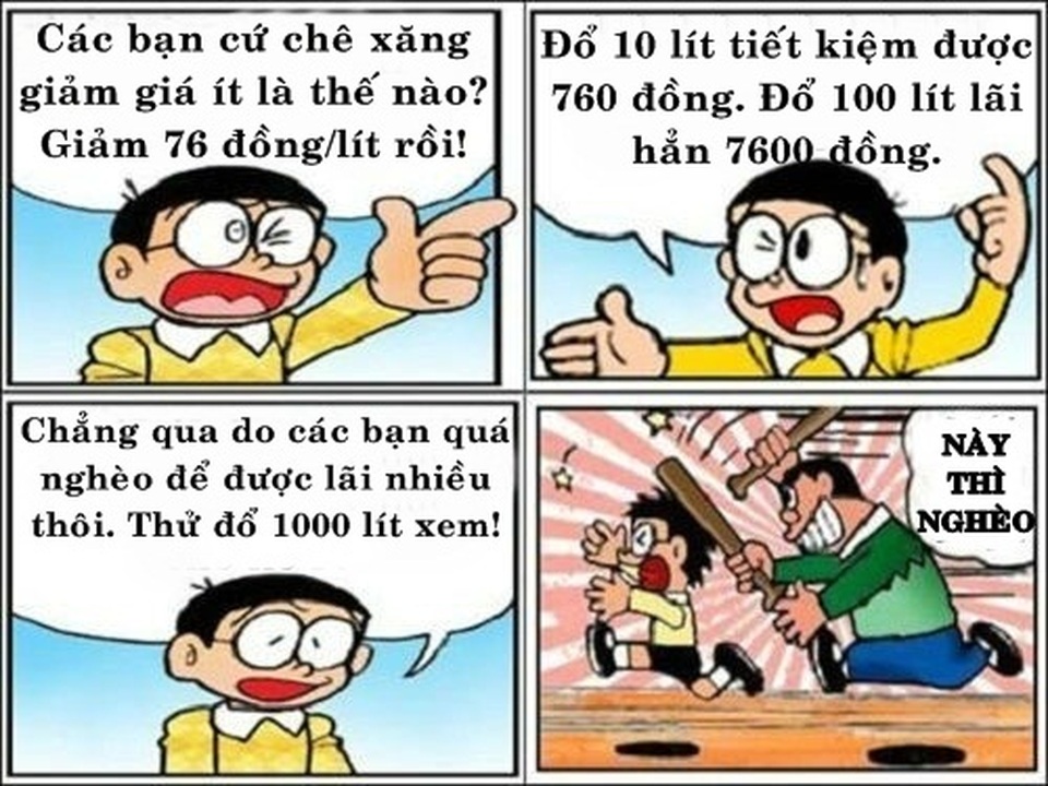 Cười bò với chùm ảnh chế của dân mạng khi nghe tin giá xăng giảm sốc - 3 Cười bò với chùm ảnh chế của dân mạng khi nghe tin giá xăng giảm sốc - 3