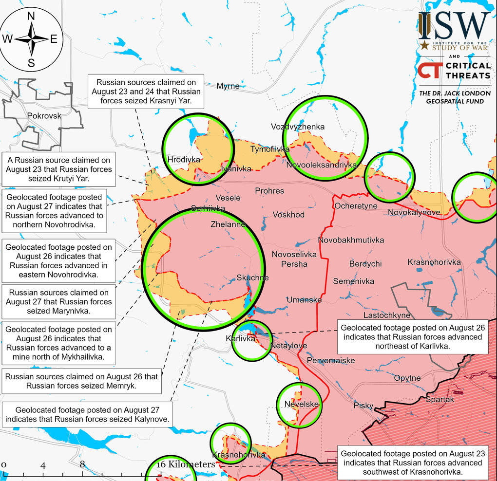 ISW: Ukraine rút lui, Nga đạt được thành công đáng kể theo hướng Pokrovsk - 2 ISW: Ukraine rút lui, Nga đạt được thành công đáng kể theo hướng Pokrovsk - 2