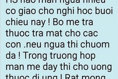 Xử lý khi bị dị ứng thuốc diệt muỗi chống sốt xuất huyết