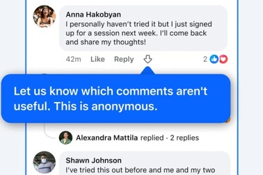 Facebook thử nghiệm nút "hạ cấp" bình luận