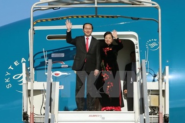 Chủ tịch nước Trần Đại Quang lên đường thăm Liên bang Nga