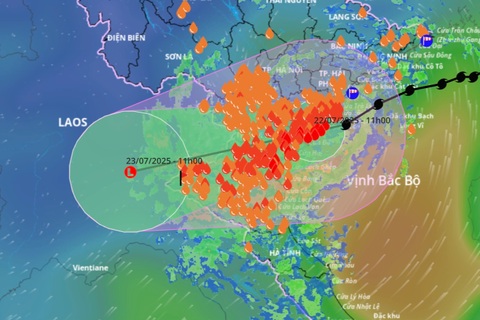 Bão Wipha giảm xuống cấp 8, cảnh báo những nguy cơ chiều tối nay