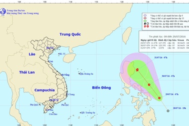 Tin mới nhất về áp thấp nhiệt đới có thể thành bão hướng về Biển Đông