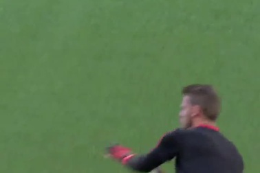 Các cầu thủ MU khởi động trước trận gặp Leicester