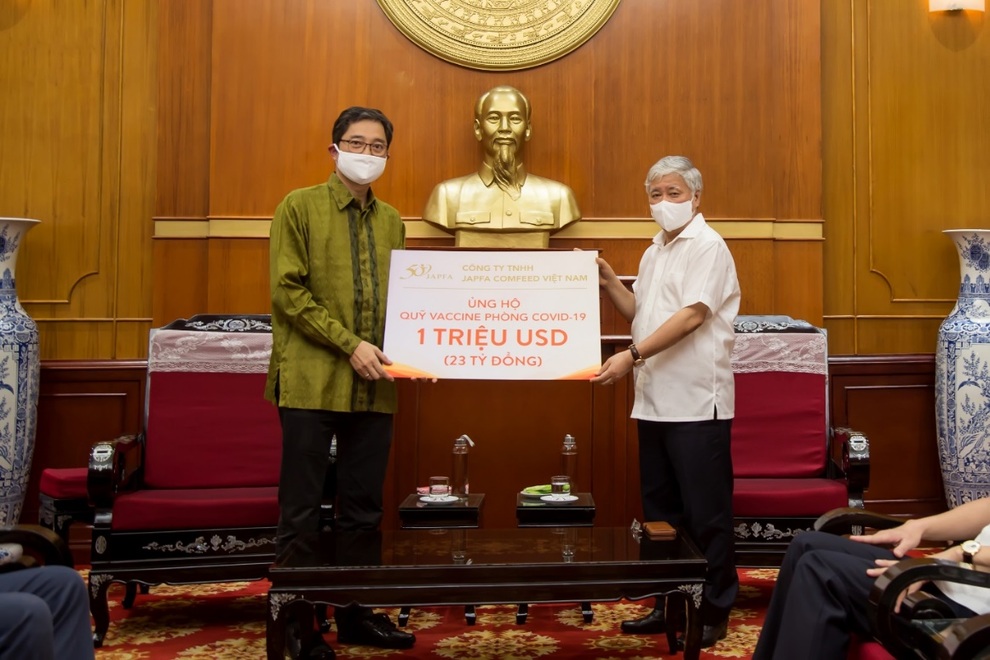 Japfa ủng hộ một triệu USD vào Quỹ vắc xin phòng chống Covid-19 - 1 Japfa ủng hộ một triệu USD vào Quỹ vắc xin phòng chống Covid-19 - 1