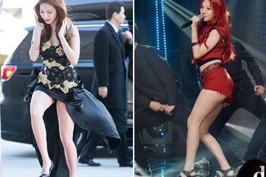 Ngắm chân thon nuột được mua bảo hiểm của ca sỹ xứ Hàn