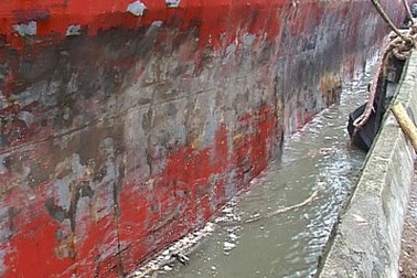 Tàu chở hàng kẹt ở cảng vì… mắc lưới ngư dân