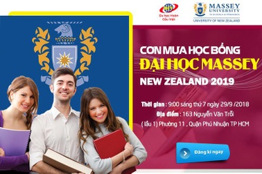Cơn mưa học bổng từ Massey top 3 đại học New Zealand