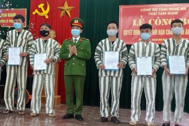 Giảm án tù cho 40 phạm nhân dịp Tết Nguyên đán