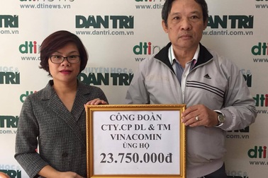 Công ty CP Du lịch và Thương mại Vinacomin ủng hộ hơn 23 triệu đồng đến người dân vùng lũ