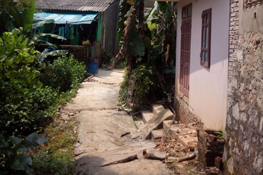 Sụt lún nghiêm trọng tại Hà Giang