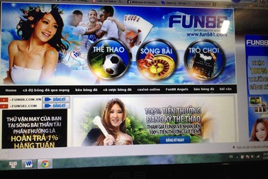 Triệt phá đường đây đánh bạc qua mạng Fun88