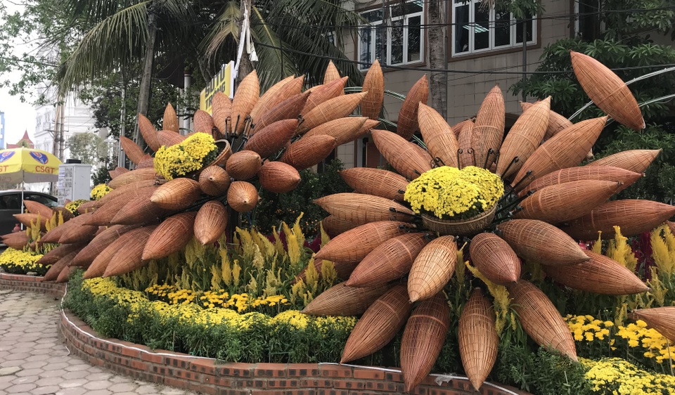 Ấn tượng những đường hoa rực rỡ sắc màu đón Tết ở thành Vinh  - 9