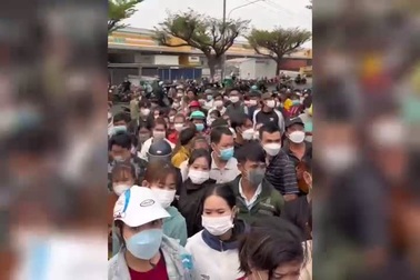 Hàng trăm người lao động chen chân nộp hồ sơ xin việc