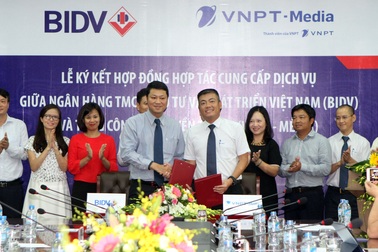 BIDV và VNPT-Media ký kết hợp đồng hợp tác cung cấp dịch vụ