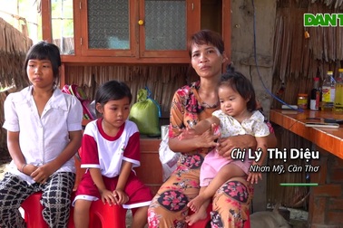 Chồng phụ hồ, vợ bán rau nuôi 6 đứa con mơ ước có nhà mới