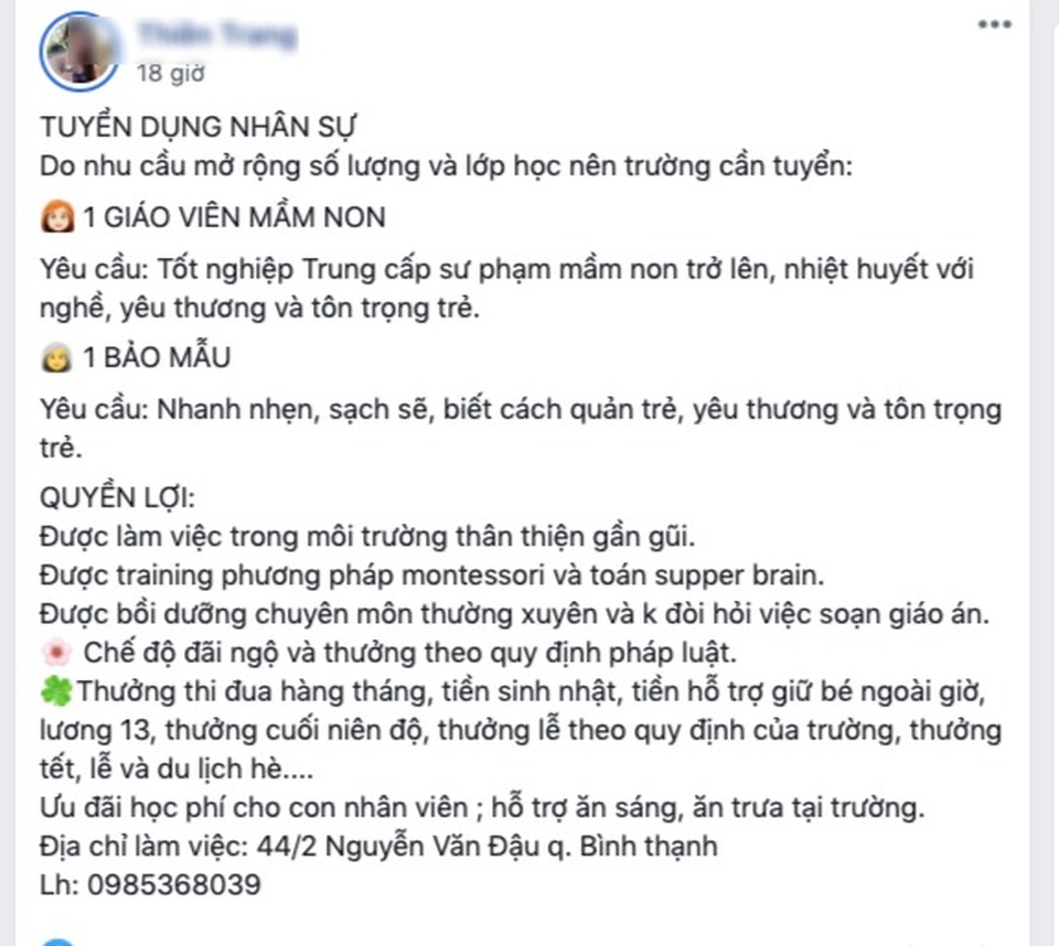 Sau dịch, nhiều giáo viên mầm non “một đi không trở lại” - 1 Sau dịch, nhiều giáo viên mầm non “một đi không trở lại” - 1