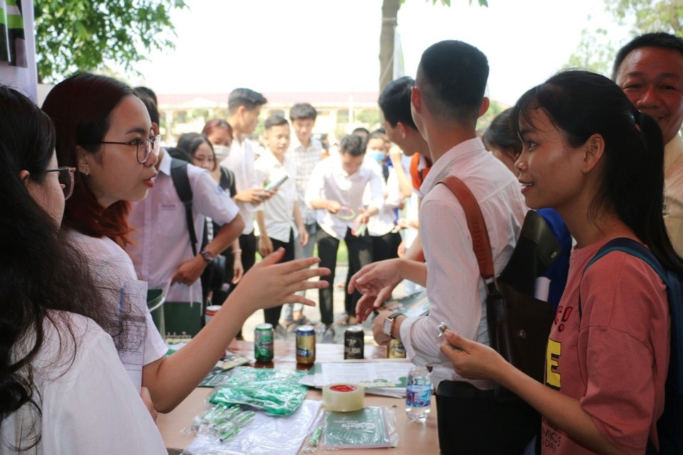 Giúp học sinh định hướng nghề bằng trải nghiệm ngày hội việc làm - 2 Giúp học sinh định hướng nghề bằng trải nghiệm ngày hội việc làm - 2