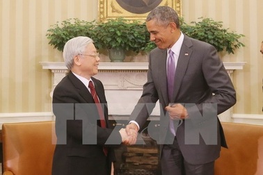 Điện mừng nhân kỷ niệm 20 năm quan hệ ngoại giao Việt Nam-Hoa Kỳ