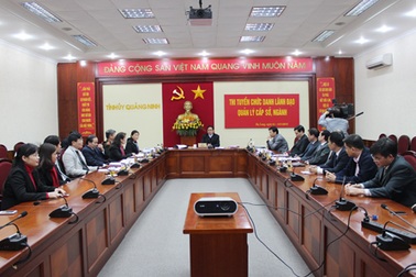 Tỉnh đầu tiên tổ chức thành công thi tuyển cán bộ lãnh đạo cấp sở