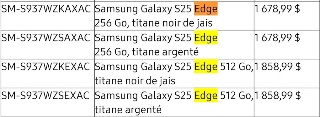 Điện thoại Samsung Galaxy S25 Edge lộ cấu hình và giá bán chát - 2 Điện thoại Samsung Galaxy S25 Edge lộ cấu hình và giá bán chát - 2