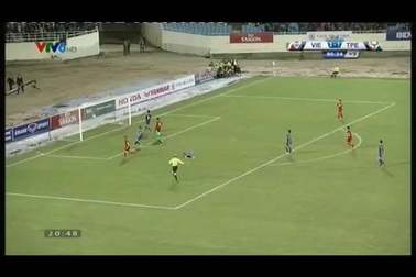 Công Vinh ấn định thắng lợi 4-1 của tuyển Việt Nam trước Đài Loan