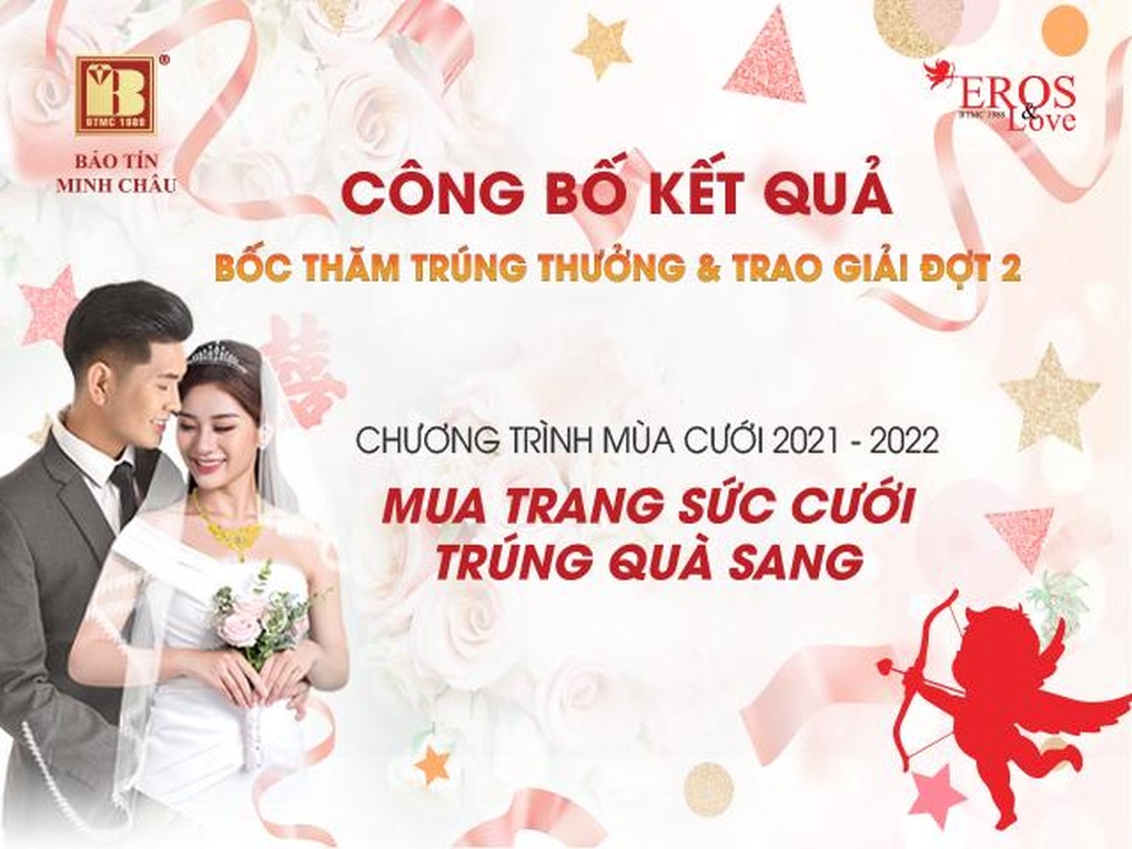 Bảo Tín Minh Châu trao thưởng tới 100 triệu đồng mùa cưới đợt 2 - 1