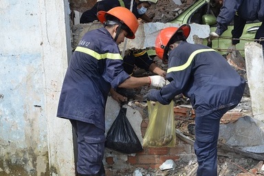 Thu giữ hơn nửa tấn “thuốc nổ” tại hiện trường công ty phân bón