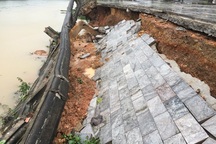 Bờ kè trước di tích Thành cổ Quảng Trị đổ sập, sạt lở nghiêm trọng