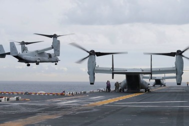 Trực thăng quân sự Mỹ rơi ở ngoài khơi Australia, 3 người nghi thiệt mạng