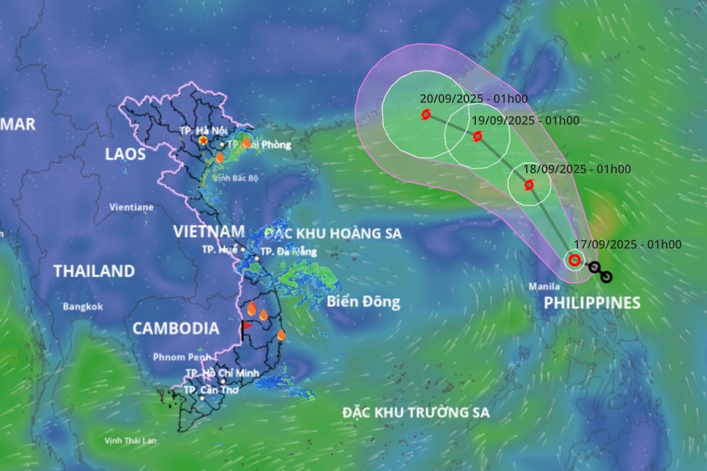 Biển Đông có thể sắp đón bão - 1