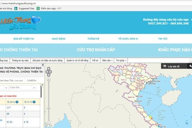 Lập bản đồ cứu trợ thiên tai cho miền Trung