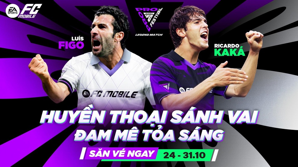 Huyền thoại bóng đá Kaká và Luís Figo góp mặt tại FC Pro Festival 2025 - 1 Huyền thoại bóng đá Kaká và Luís Figo góp mặt tại FC Pro Festival 2025 - 1
