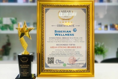 Siberian Wellness Vietnam - Top 10 thương hiệu mạnh ASEAN