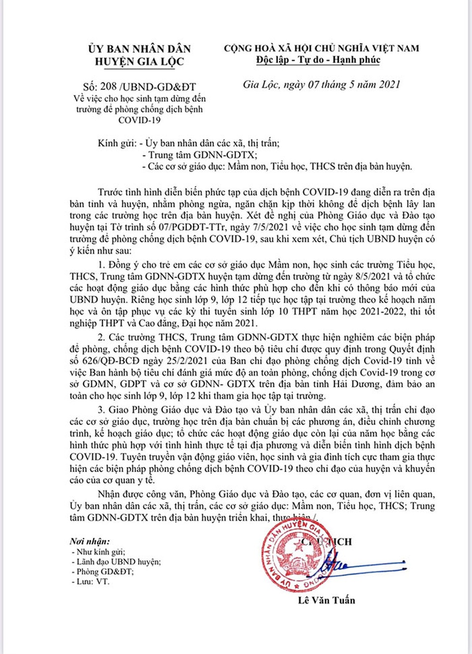 Hải Dương: 89 học sinh trường tiểu học Bình Minh phải cách ly tại nhà - 2 Hải Dương: 89 học sinh trường tiểu học Bình Minh phải cách ly tại nhà - 2