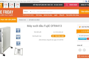 Websosanh.vn vào cuộc chống Khuyến Mại "ảo" tại online friday 2015