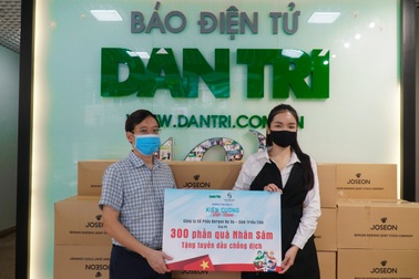 Ủng hộ 300 hộp sâm đến tuyến đầu chống dịch Covid-19