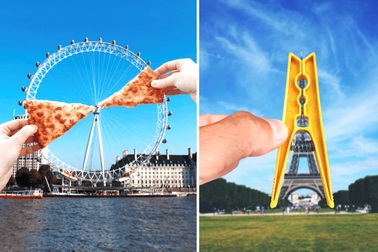 Nhiếp ảnh gia "hô biến" những công trình nổi tiếng thành đồ vật bình thường