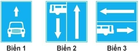 Biển nào báo hiệu "Rẽ ra đường có làn đường dành cho ô tô khách"?