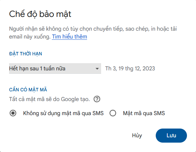 Hướng dẫn gửi email siêu bảo mật với khả năng tự hủy trên hộp thư Gmail - 2