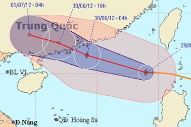Bão số 3 đi vào biển Đông rồi suy yếu, miền Bắc còn mưa, dông