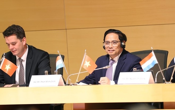 Thủ tướng Chính phủ Phạm Minh Chính dự và phát biểu tại Diễn đàn doanh nghiệp Việt Nam – Luxembourg.