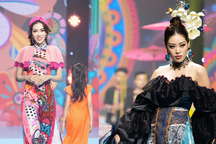 Hoa hậu Lương Thị Thùy Dung đọ trình catwalk với Đỗ Thị Hà, Khánh Vân