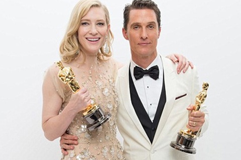 Hình ảnh tuyệt đẹp về “sao” bên tượng vàng Oscar