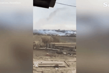 Trực thăng Ukraine tấn công lực lượng Nga ở độ cao cực thấp