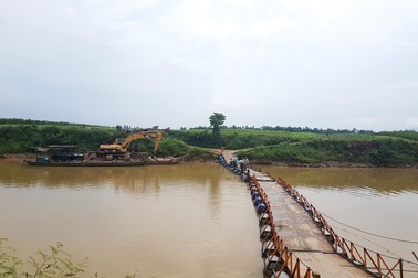 Cây cầu phao của “kỹ sư hai lúa” sắp được thay bằng cầu bê tông