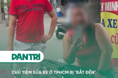 Chủ tiệm sửa xe ở TPHCM bị "bắt đền" vì bơm bánh xe đạp miễn phí