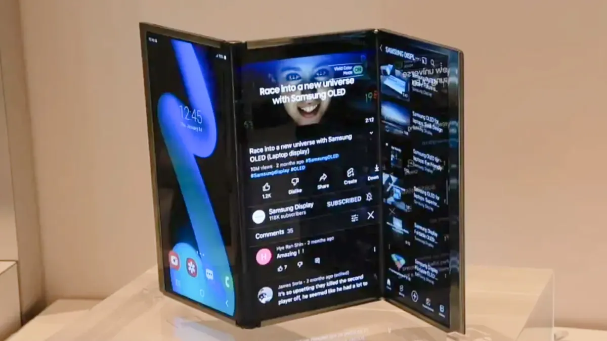 Samsung xác nhận ra điện thoại gập ba trong năm nay, hé lộ kiểu gập độc đáo - 1